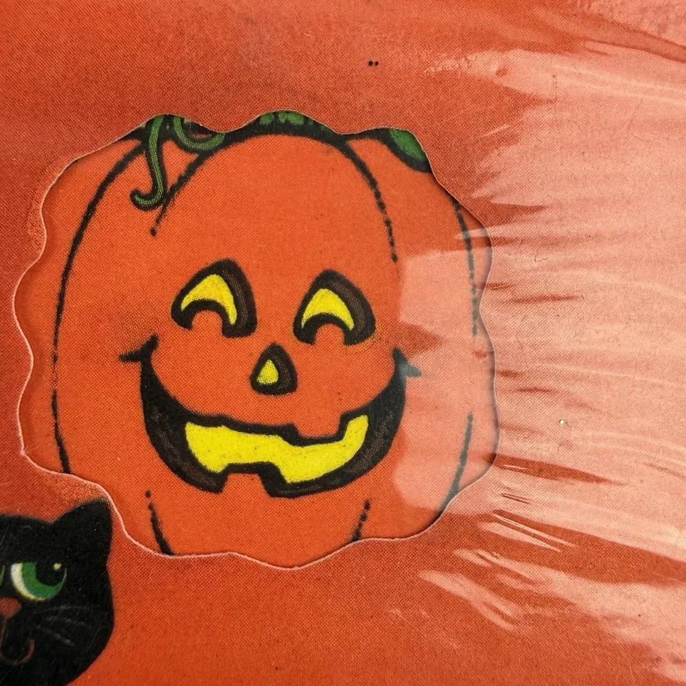 8 Vintage Hallmark Halloween Party Invitations Cards Die Cut Cat Ghost Pumpkin